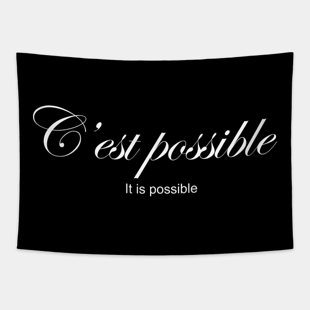 C'est possible: IT'S POSSIBLE Tapestry by King Chris