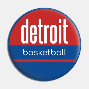 detroit basketball Pin