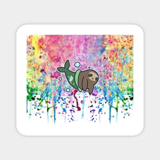 MerSloth Rainbow Paint Drip Magnet