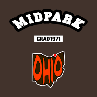 ☄️ Middleburg Hts Ohio Strong, Ohio Map, Grad 1971, City Pride T-Shirt