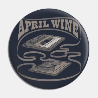 April Wine Exposed Cassette Pin