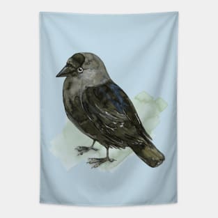 Cute jackdaw Tapestry