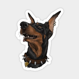 Brutal doberman pinscher Magnet