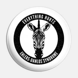 Everything Hurts - Ehlers-Danlos Syndrome Awareness Pin