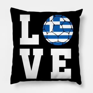Greece Football Pillow