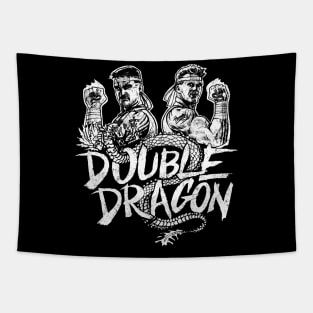 Dragon Fighters Vintage Tapestry