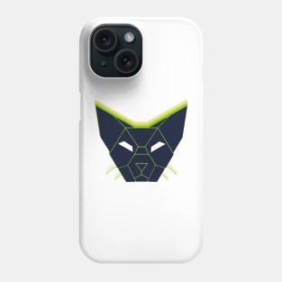 Geometric Abstract Cat Colorful and Retro Design Colorful Egyptian Inspiration Phone Case