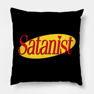 Satanism //// 90s Style Nihilism Design Pillow