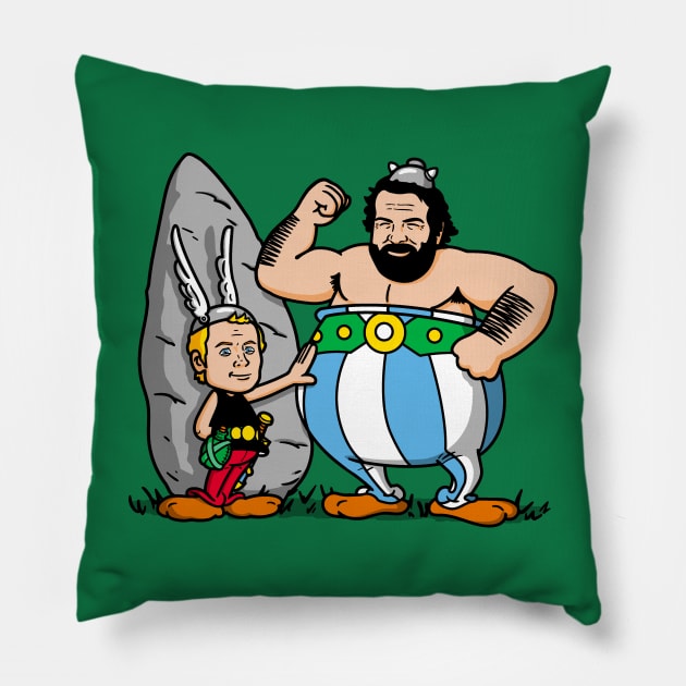 Terencix and Budix! Pillow by Raffiti