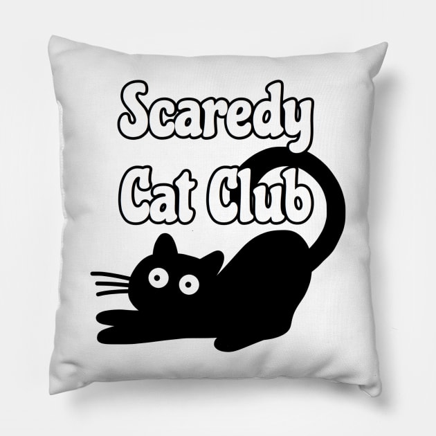 Scaredy Cat Pillow by faiiryliite