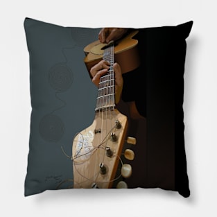 Playing Guitar Pillow