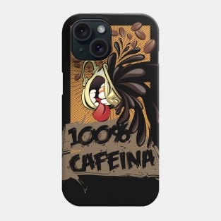 100% caffeine Phone Case