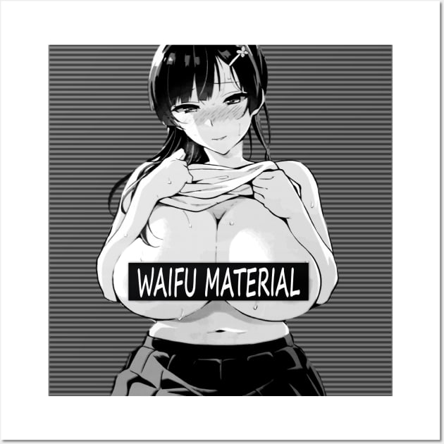 Ahegao Hentai Waifu Material Lewd Anime Gift Poster by Alex211