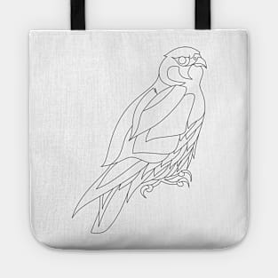 falcon peregrine in eagle eyes art zentangle wings Tote