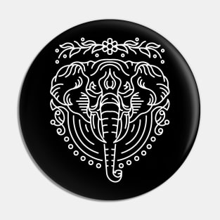 Elephant Lines 2 Pin