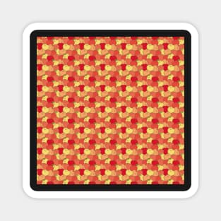 Red and Yellow Apple Seamless Pattern Magnet