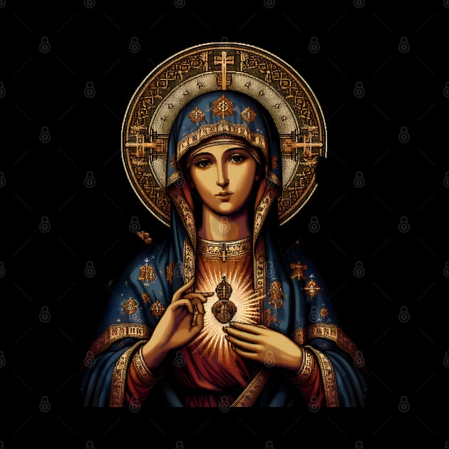 virgin mary by vaporgraphic