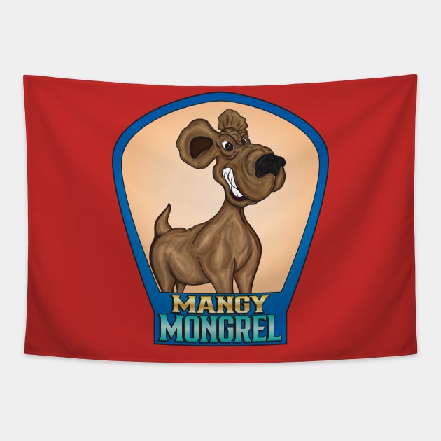 Mangy Mongrel Tapestry by Big Bee Artistry