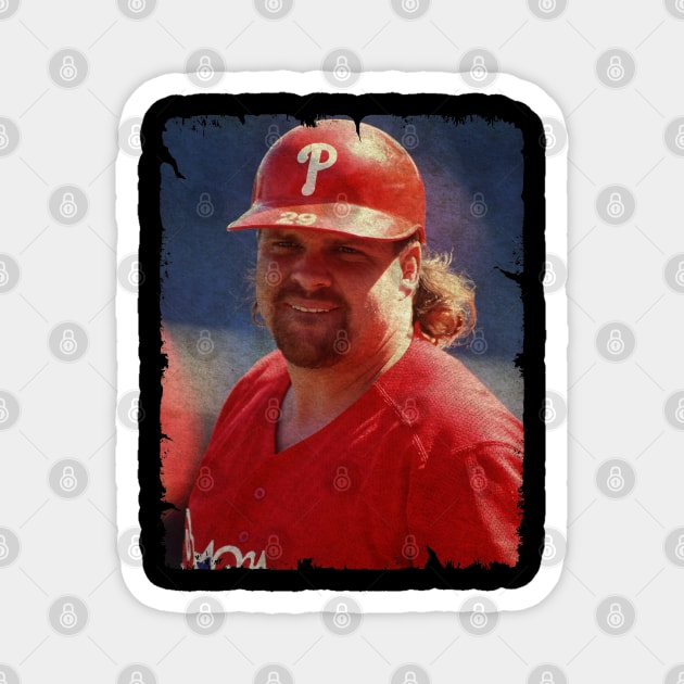 John Kruk in Philadelphia Phillies, 1993 NLCS Magnet by PESTA PORA