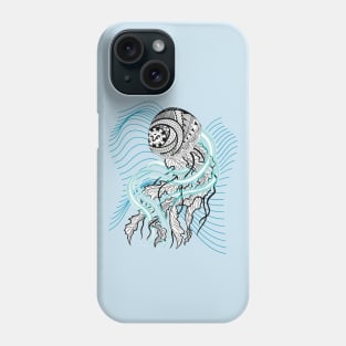 Jellyfish Tribal Line Art Phone Case