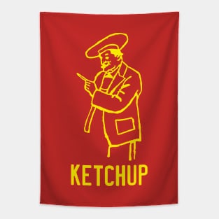 Retro Ketchup Bottle Tapestry