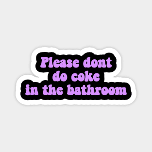 Coke meme lilac Magnet