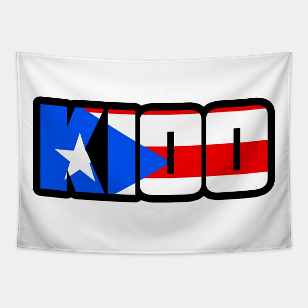 K100 Puerto Rico Tapestry by K100 with Konnan and Disco