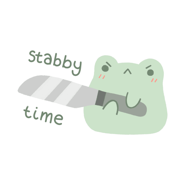 Stabby Time Frog by Niamh Smith Illustrations