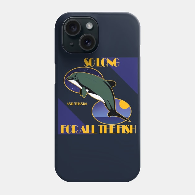 Hitchhicker´s Chilean dolphin Phone Case by uialwen