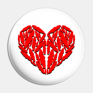 Vancouver Island Red Heart - Made of Islands - Vancouver Island Pin