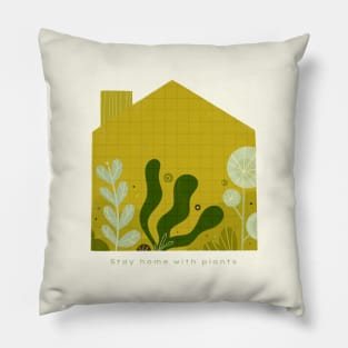 Stay home with plants Pillow