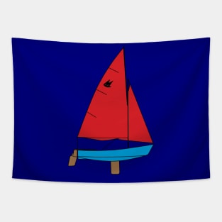 Mirror Dinghy Sailboat Tapestry