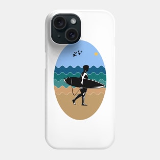 Summer and high surfing Phone Case