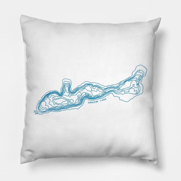 Geneva Lake Pillow by simplistictees