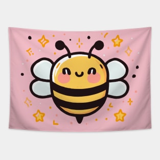 Cute kawaii bee Tapestry