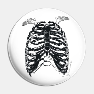 Skeleton wings T-Shirt Pin