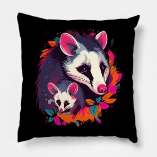 Opossum Fathers Day Pillow