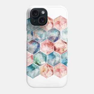 Earth and Sky Hexagon Watercolor Phone Case