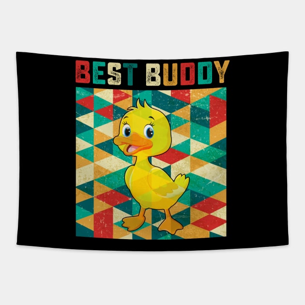 Best Buddy Duck Tapestry by danieldamssm