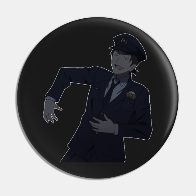 Zombieland Saga Policeman Pin by KokoroPopShop