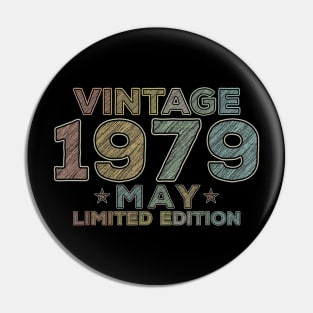 41th Birthday Gift Vintage May 1979 Forty One Years Old Pin