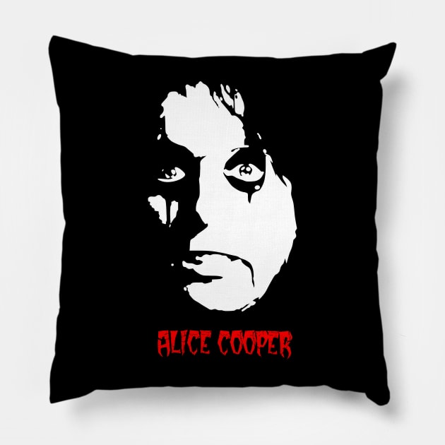 alice cooper Pillow by penjahit_tio