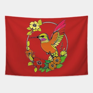 humming bird happy mood Tapestry