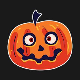 Spooky Halloween Pumpkin Face T-Shirt