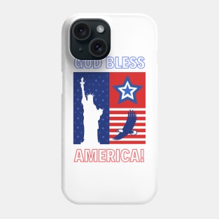 god bless america Phone Case