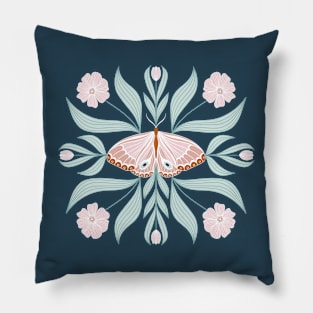 Sweet Butterfly Botanical Pillow