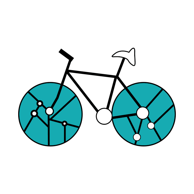 Bike in teal by CocoDes