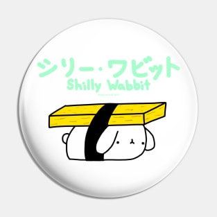 [Shilly Wabbit] Baby Lop Bunny Rabbit Dressing Up As A Tamago Nigiri Sushi Pin