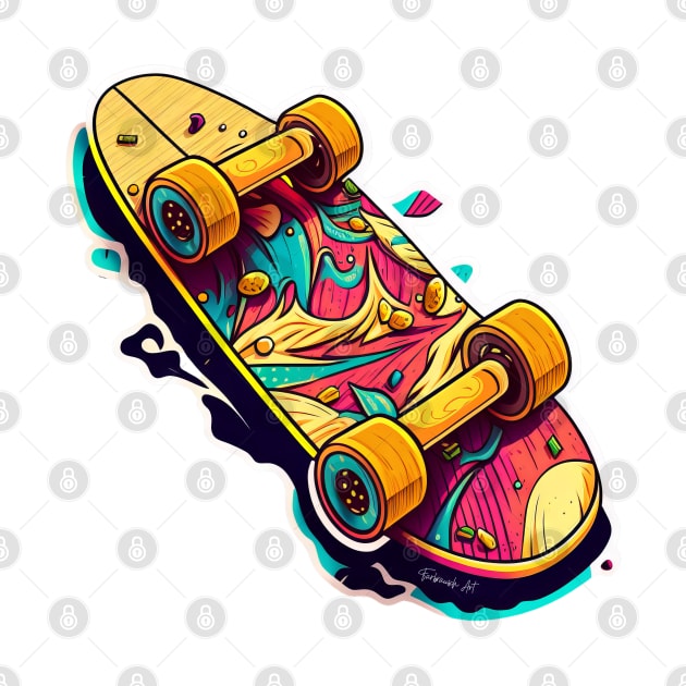 Skateboard Sticker design #18 by Farbrausch Art