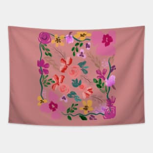 flowers frame Tapestry